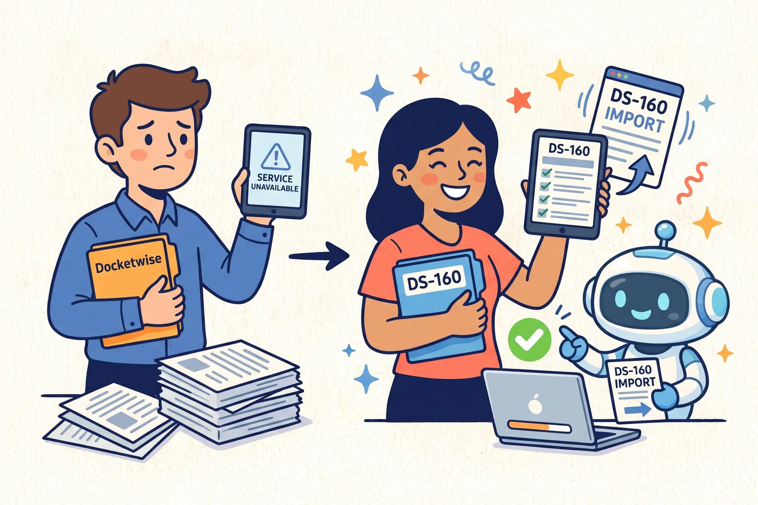 Switching from Docketwise for DS-160 e-filing (2026)